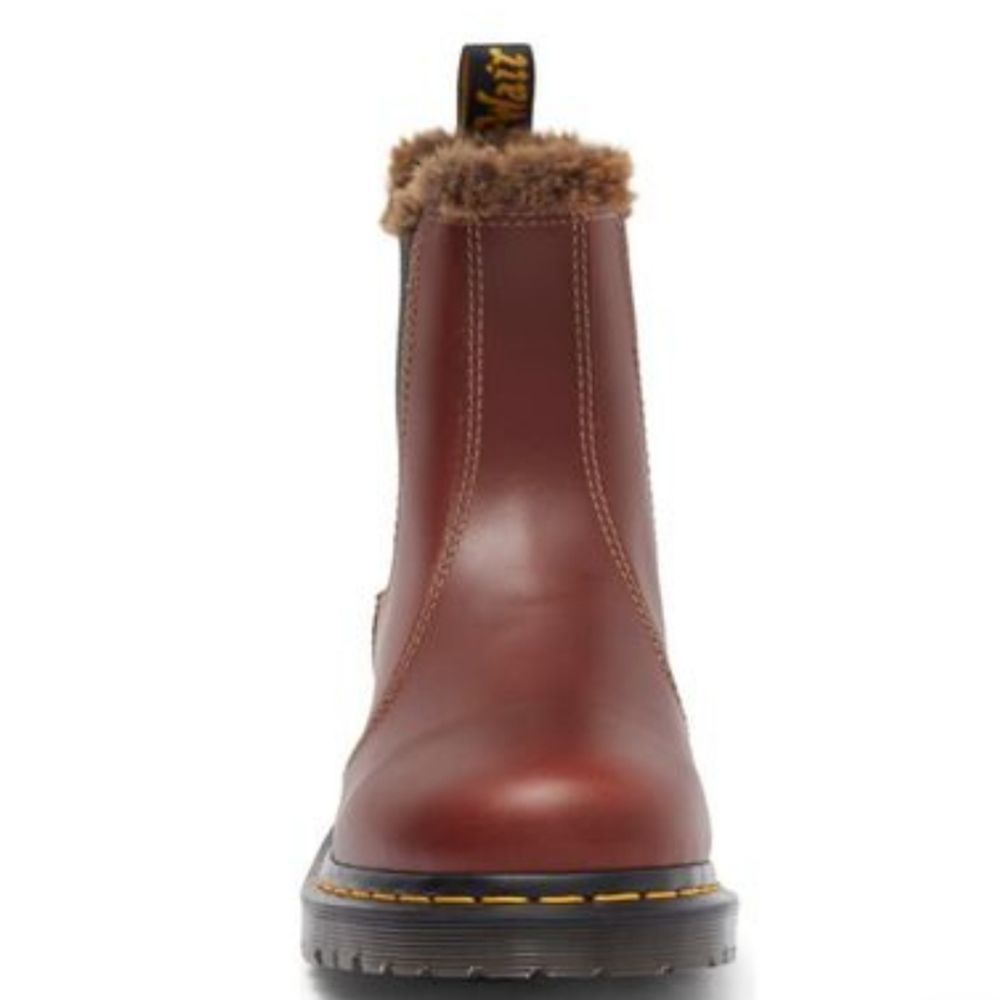 Dr. Martens Leonore Faux Fur Lined Lug Sole Chelsea Boot - Picture 6 of 12